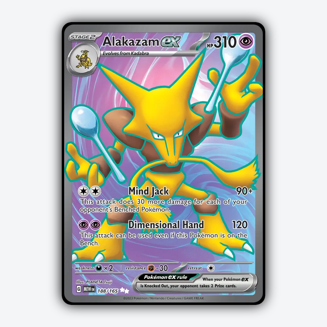 Alakazam ex #188 - 151 Set - Card Rug