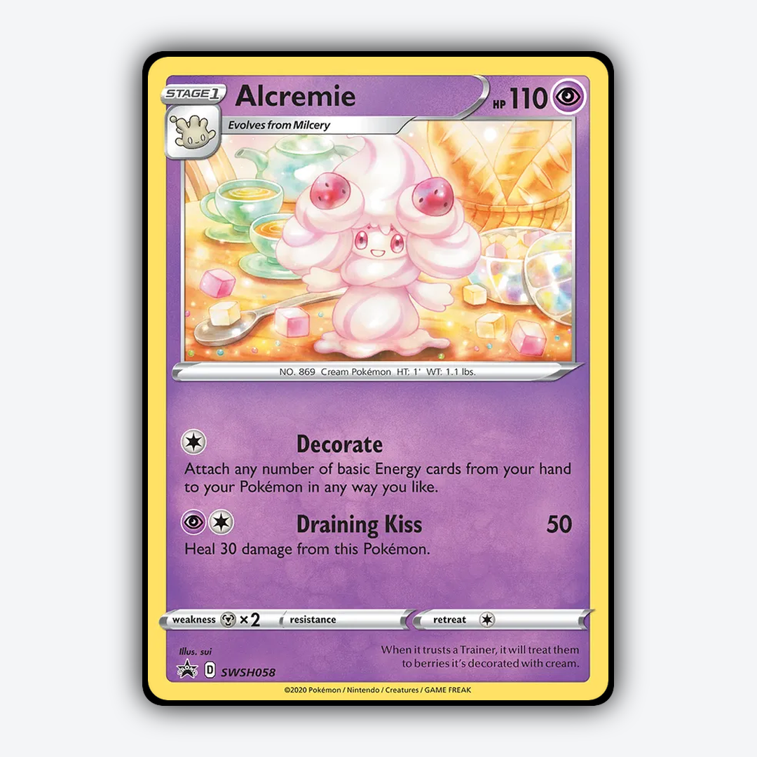 Alcremie #58 - SWSH Black Star Promos Set - Card Rug