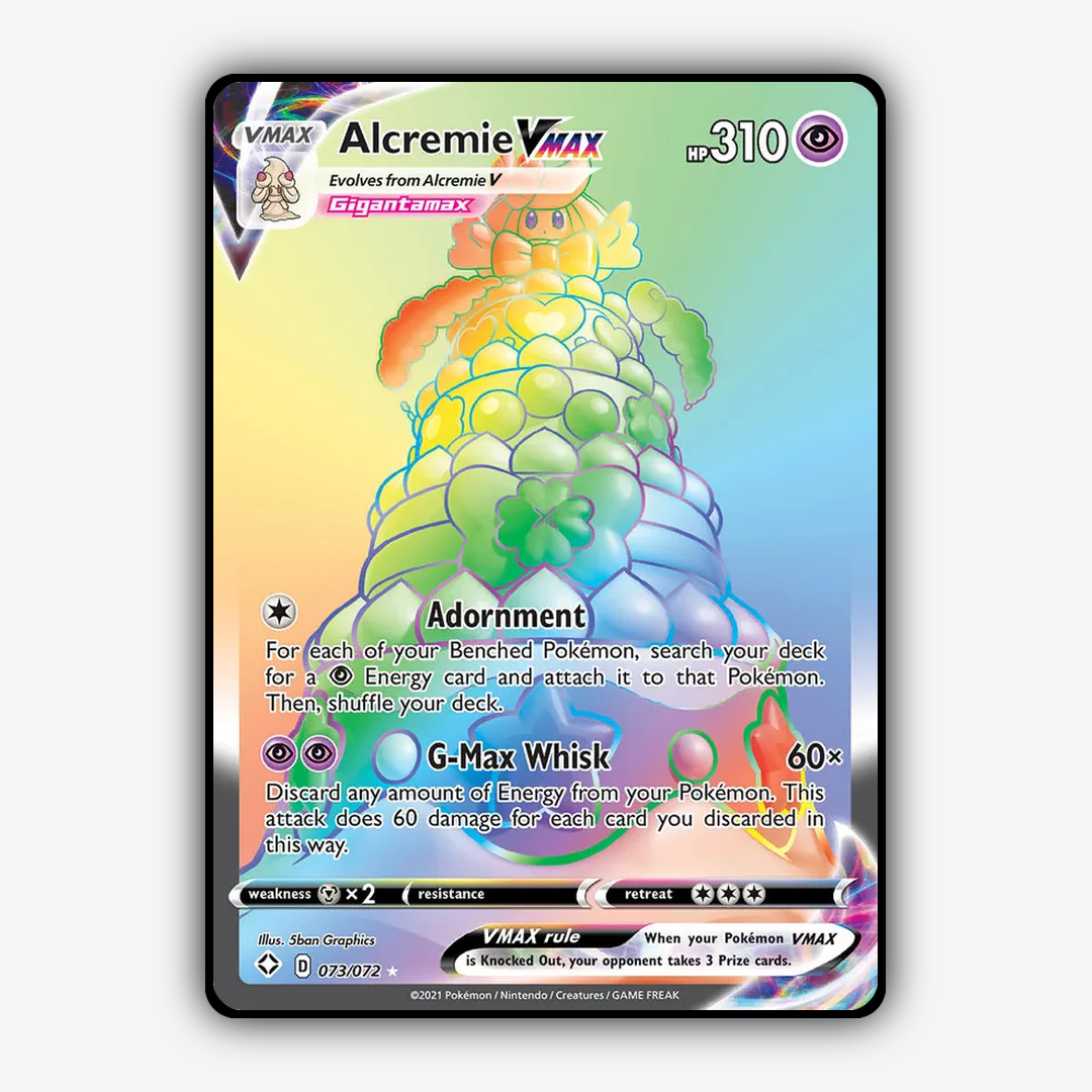 Alcremie VMAX 073/72 - Shining Fates Set - Card Rug