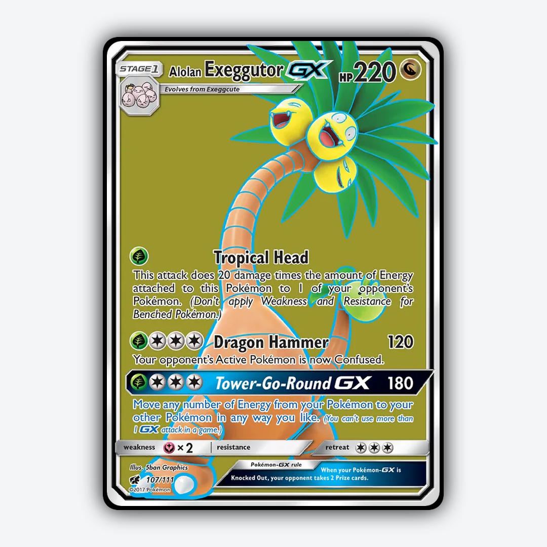 Alolan Exeggutor-GX 107/111 - Crimson Invasion Set - Card Rug