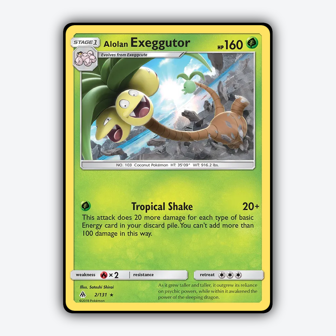 Alolan Exeggutor 002/131 - Forbidden Light Set - Card Rug