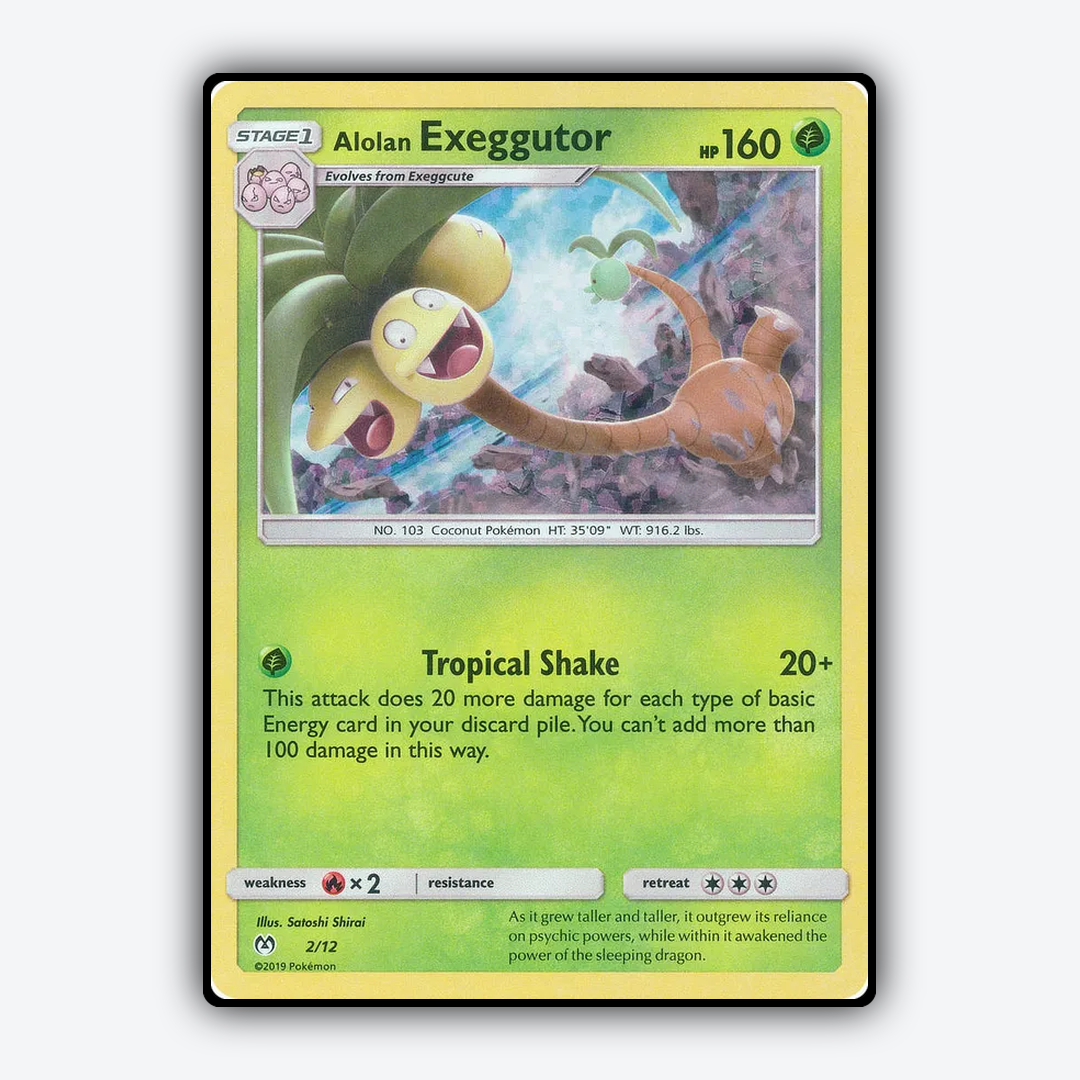 Alolan Exeggutor 002/12 - McDonald's Collection 2019 Set - Card Rug