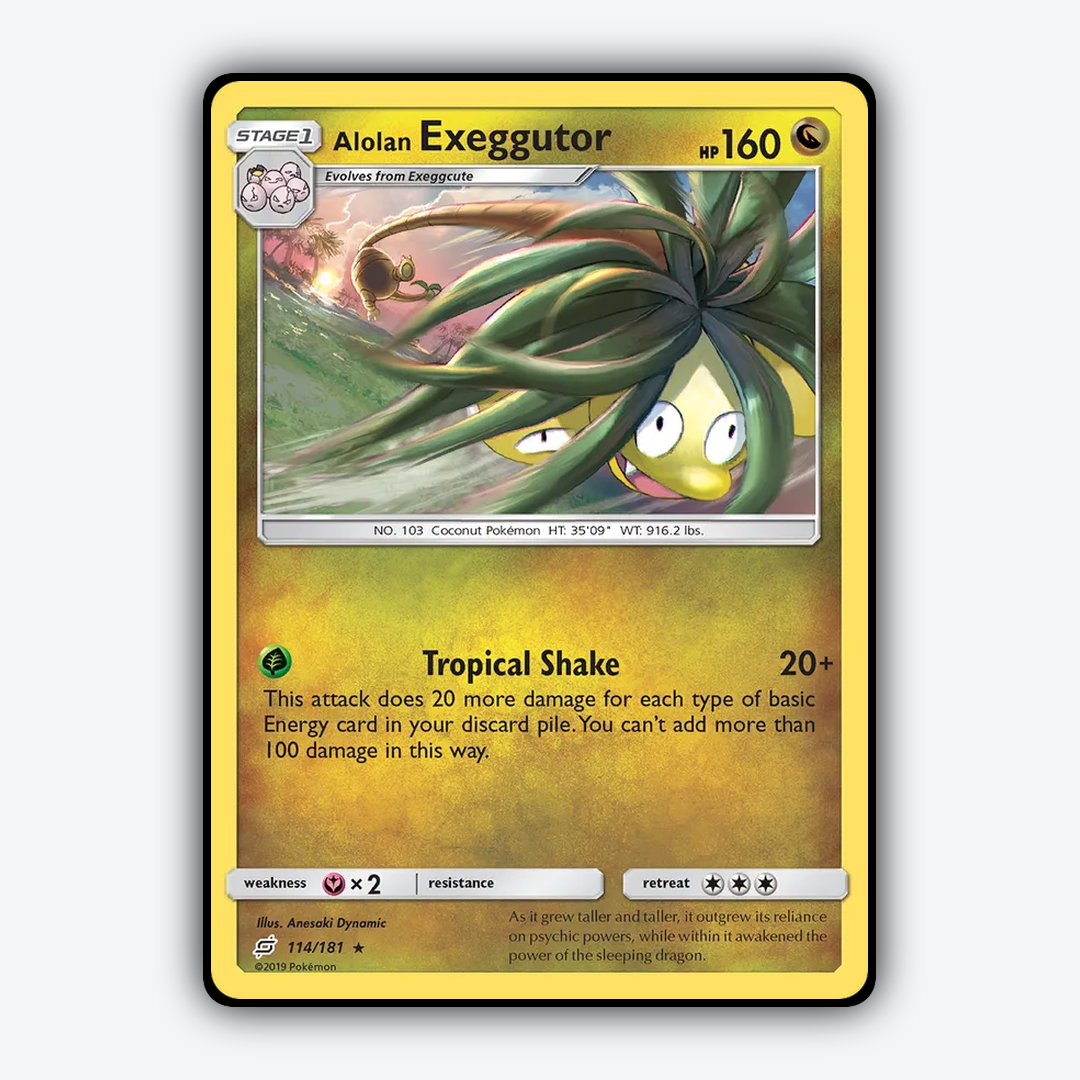 Alolan Exeggutor 114/181 - Team Up Set - Card Rug