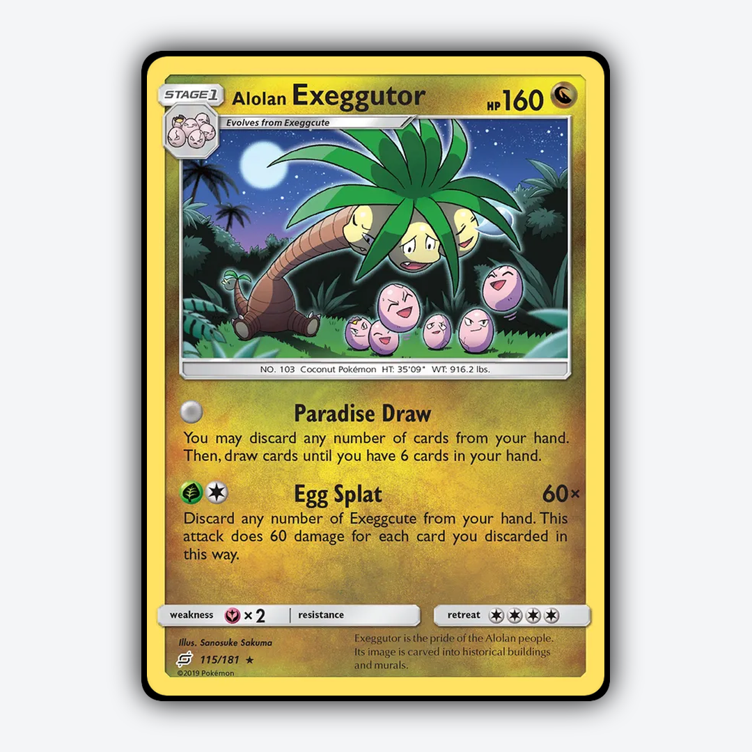 Alolan Exeggutor 115/181 - Team Up Set - Card Rug