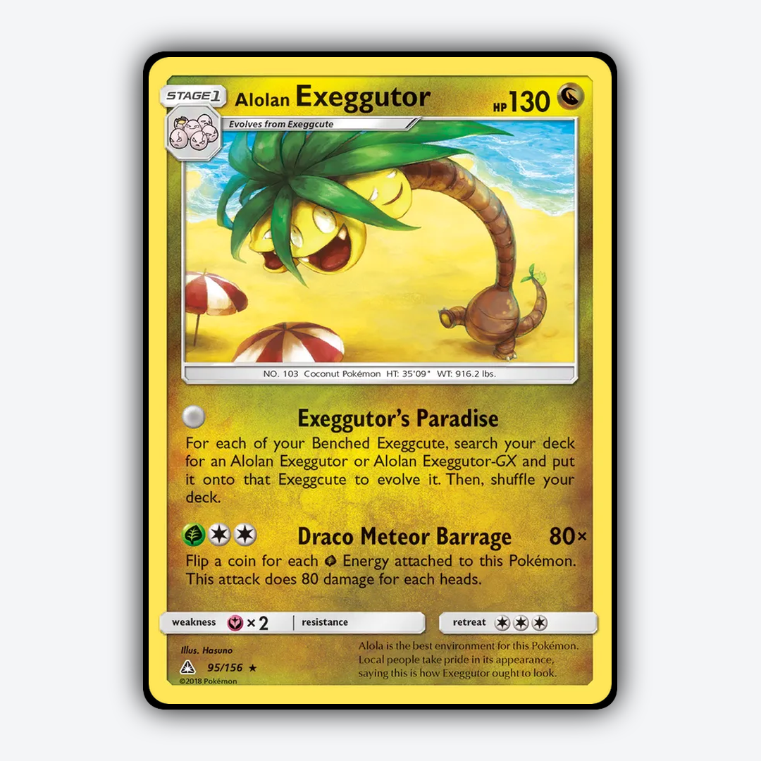 Alolan Exeggutor 095/156 - Ultra Prism Set - Card Rug