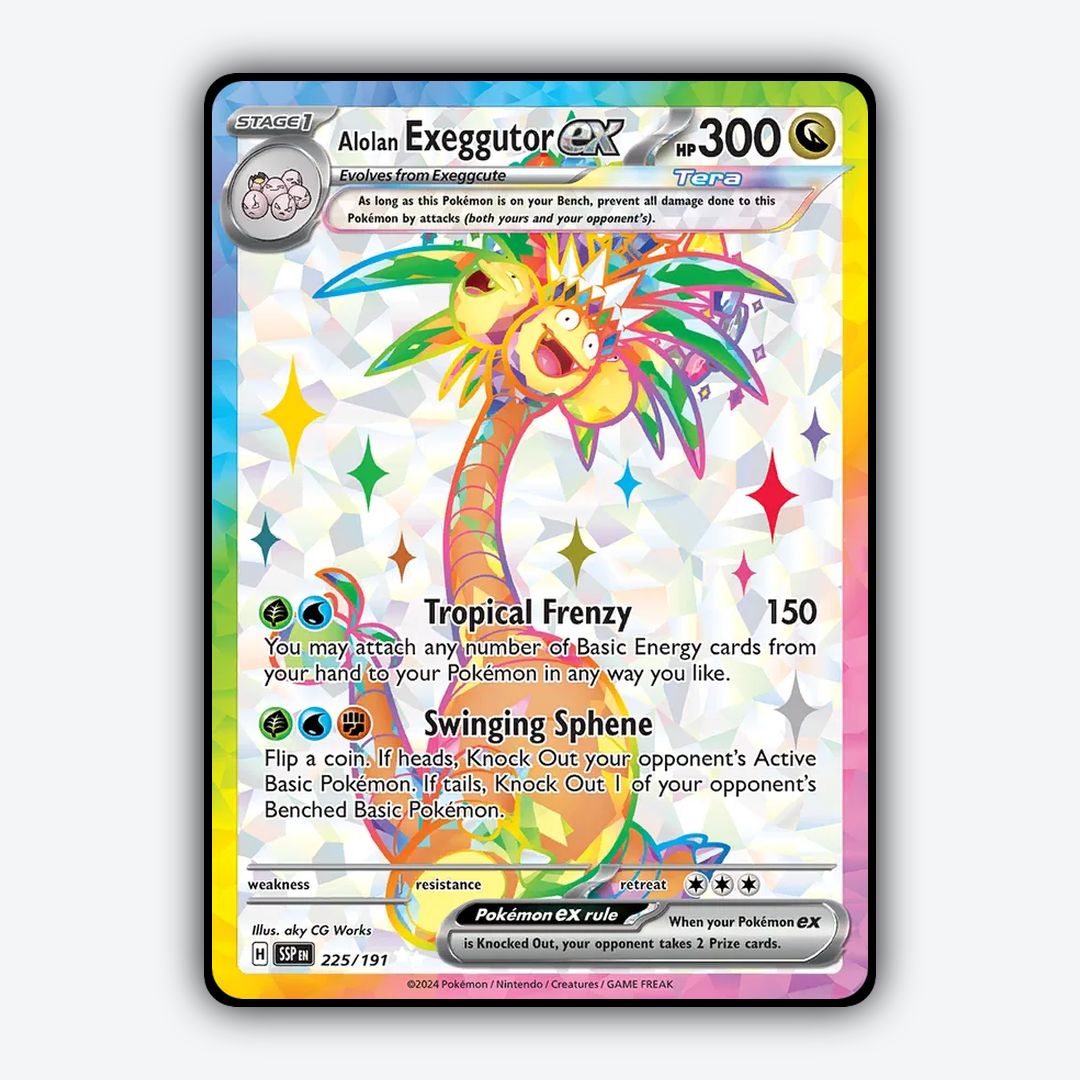 Alolan Exeggutor ex #225 - Surging Sparks Set - Card Rug