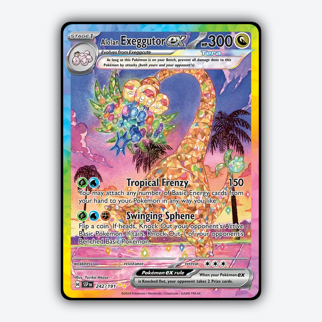 Alolan Exeggutor ex #242 - Surging Sparks Set - Card Rug