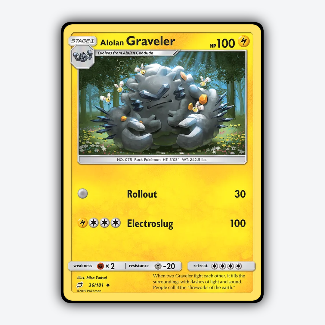Alolan Graveler 036/181 - Team Up Set - Card Rug