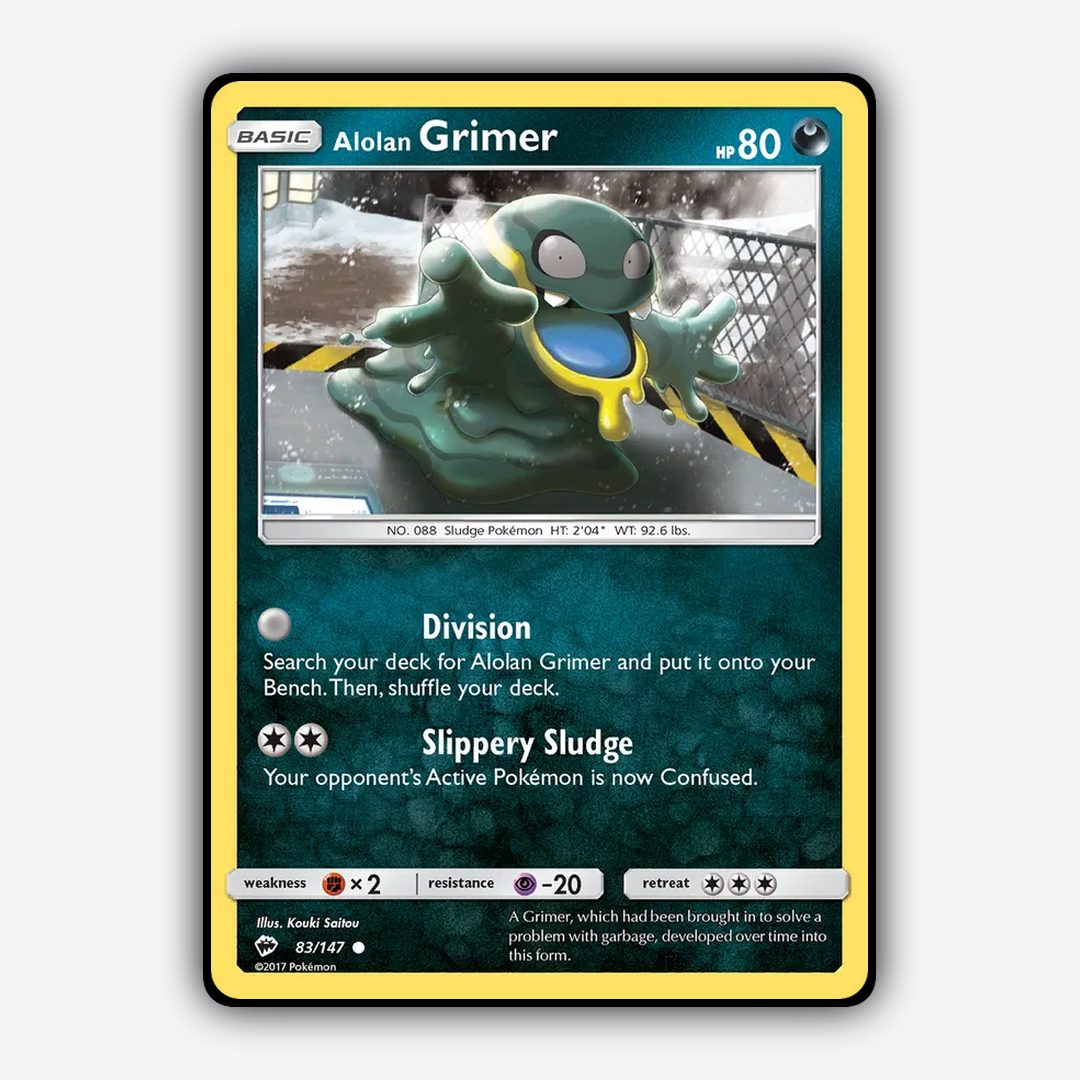 Alolan Grimer 083/147 - Burning Shadows Set - Card Rug
