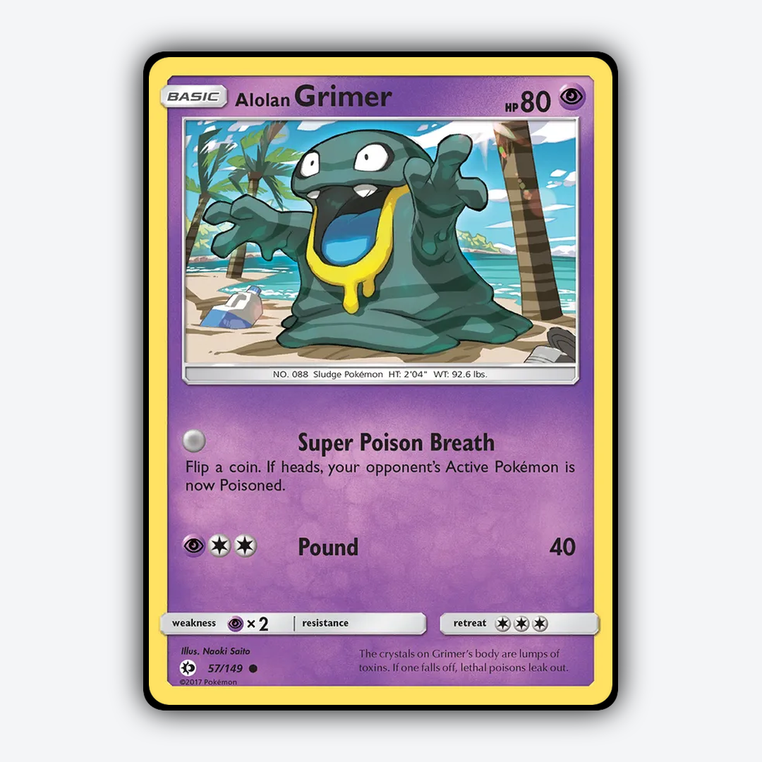 Alolan Grimer 057/149 - Sun & Moon Set - Card Rug