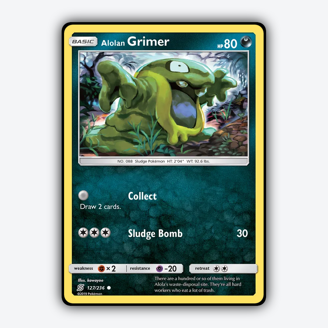 Alolan Grimer 127/236 - Unified Minds Set - Card Rug