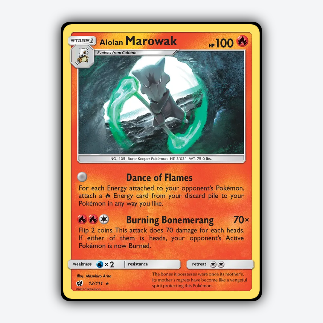 Alolan Marowak 012/111 - Crimson Invasion Set - Card Rug