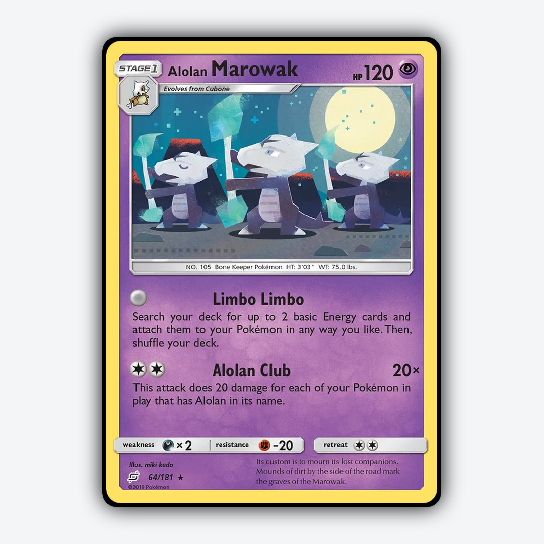 Alolan Marowak 064/181 - Team Up Set - Card Rug