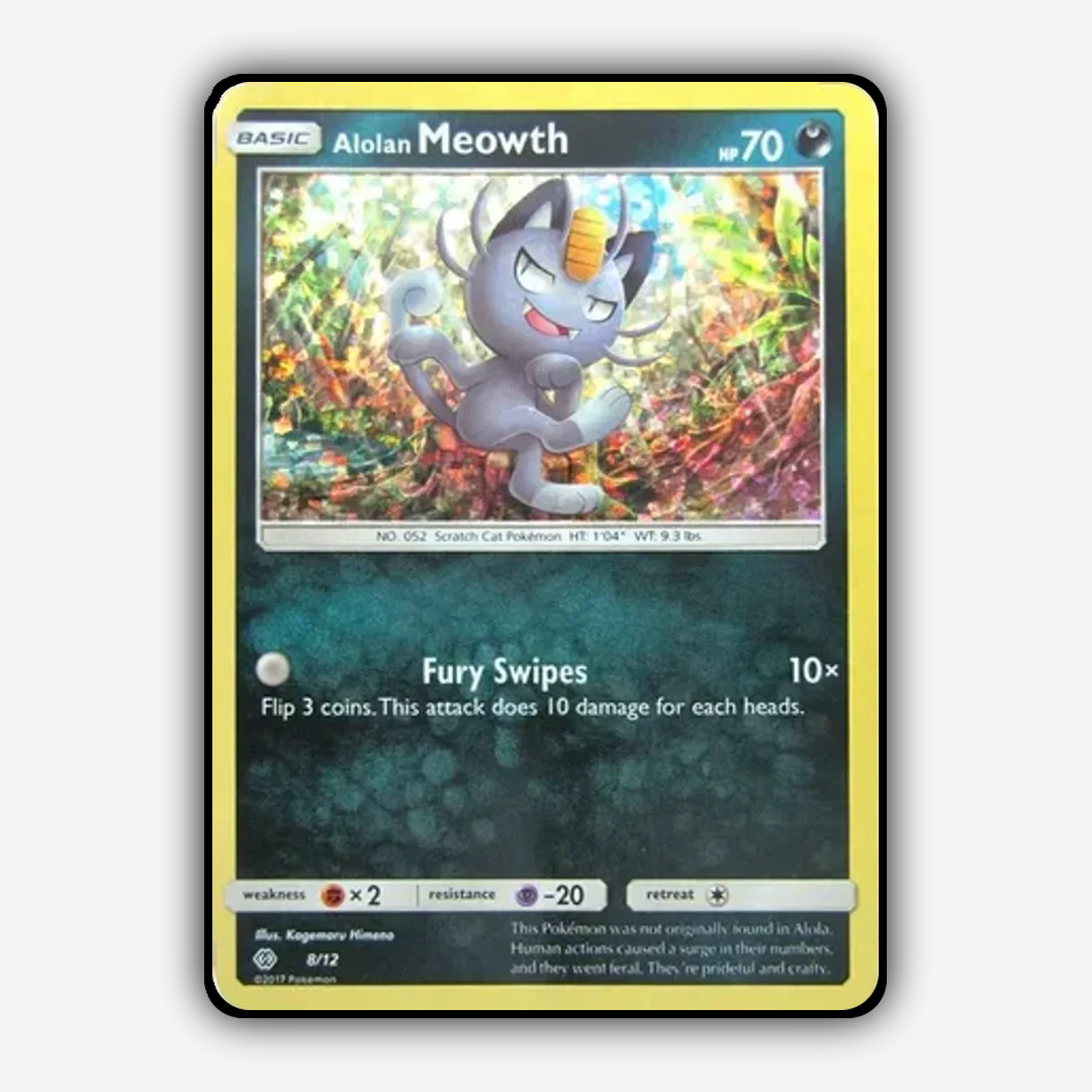 Alolan Meowth 008/12 - McDonald's Collection 2017 Set - Card Rug
