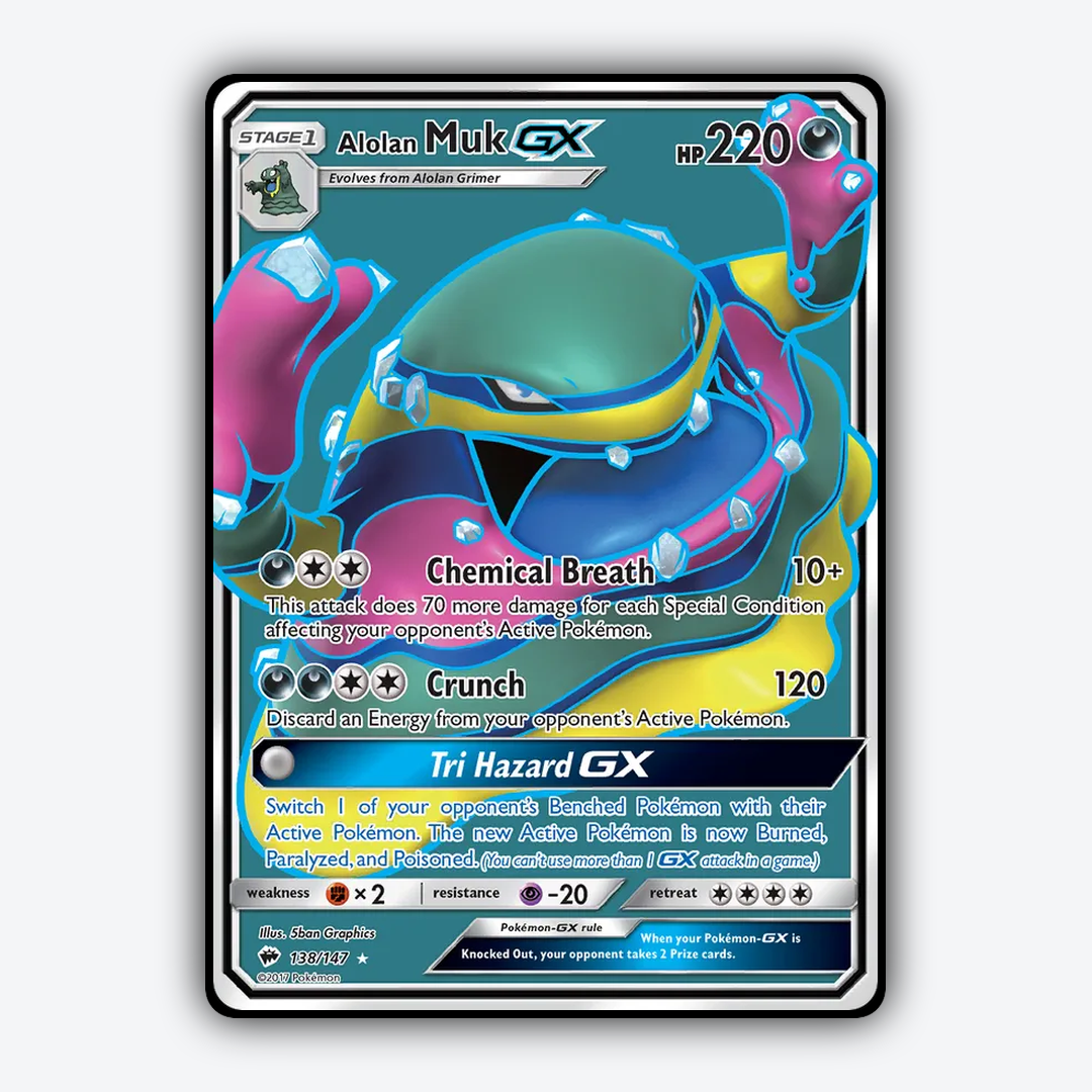 Alolan Muk-GX 138/147 - Burning Shadows Set - Card Rug