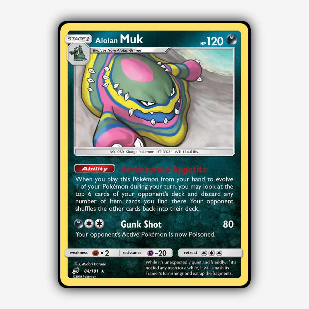 Alolan Muk 084/181 - Team Up Set - Card Rug