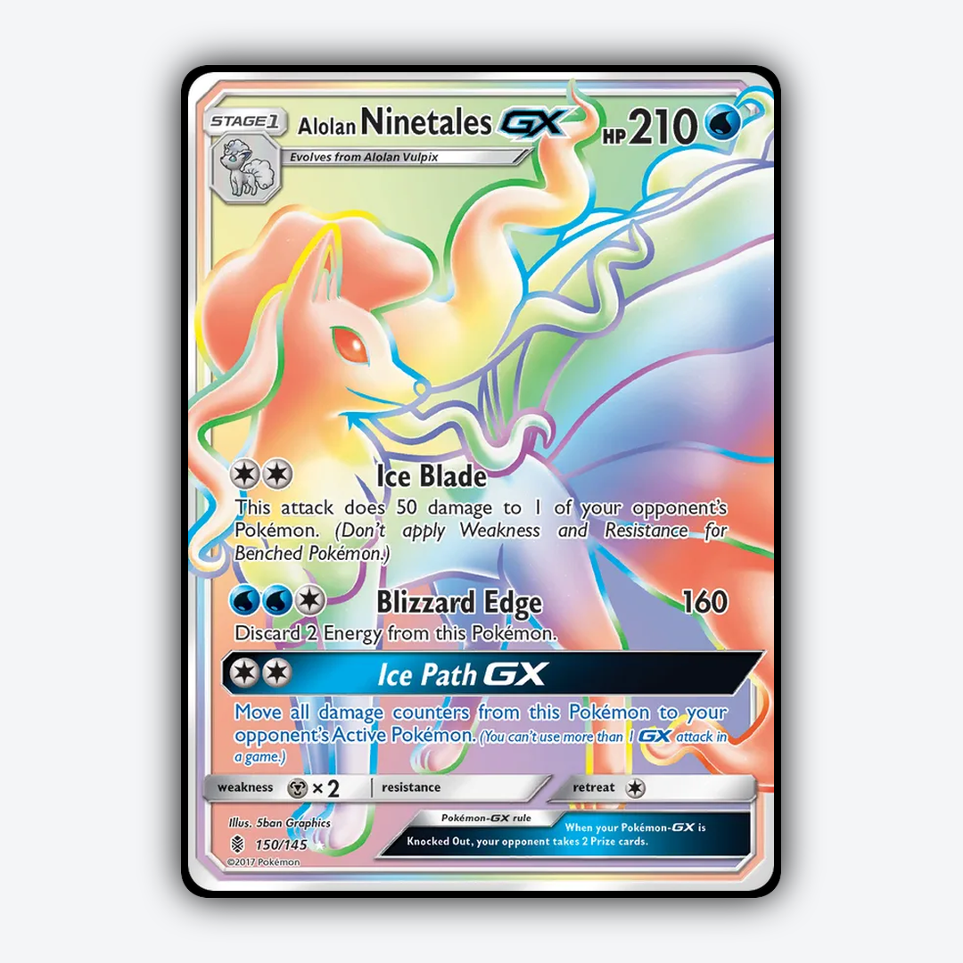 Alolan Ninetales-GX 150/145 - Guardians Rising Set - Card Rug