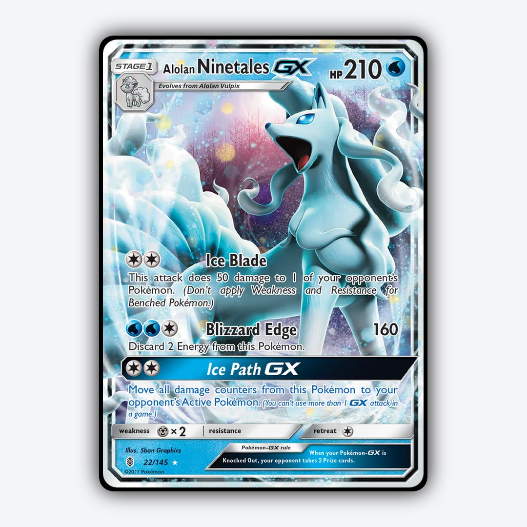 Alolan Ninetales-GX 022/145 - Guardians Rising Set - Card Rug