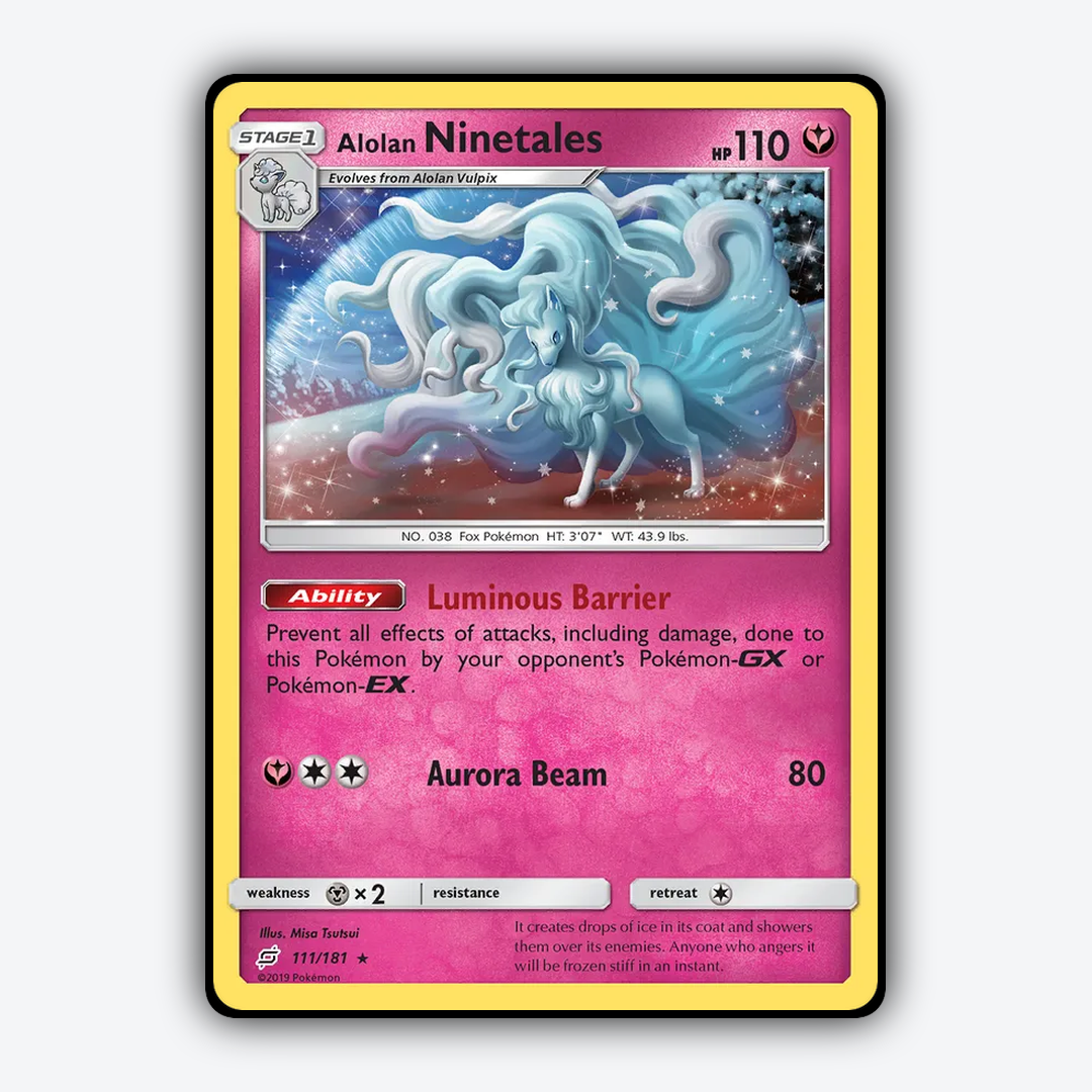 Alolan Ninetales 111/181 - Team Up Set - Card Rug