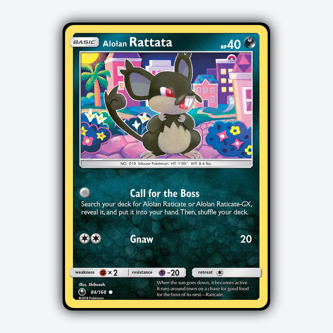 Alolan Rattata 084/168 - Celestial Storm Set - Card Rug