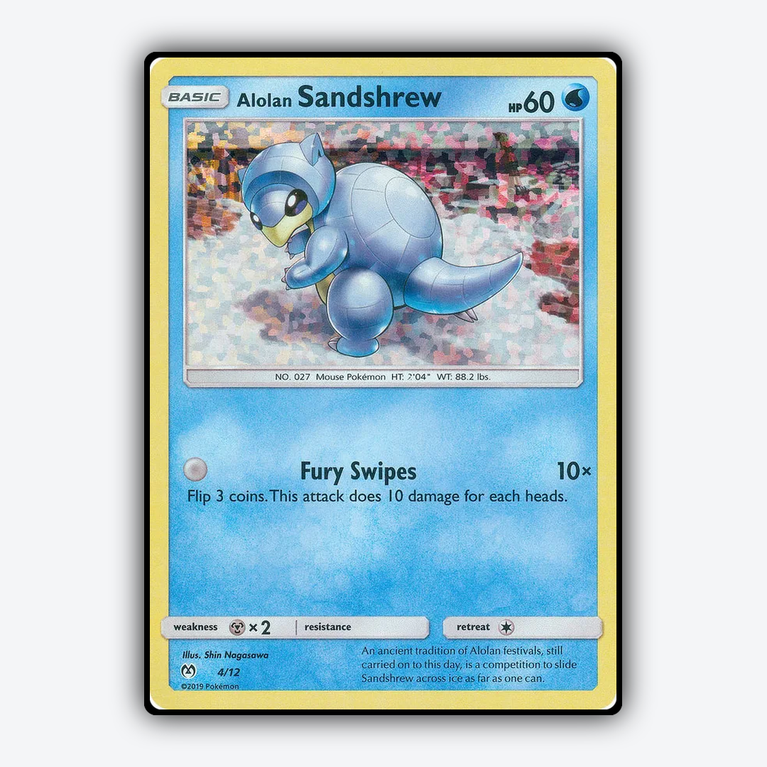 Alolan Sandshrew 004/12 - McDonald's Collection 2019 Set - Card Rug