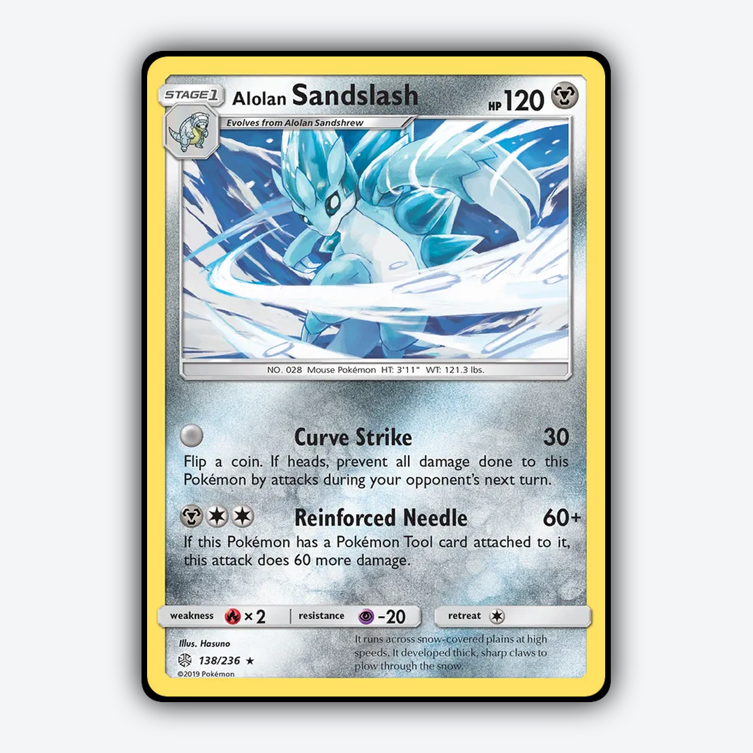 Alolan Sandslash 138/236 - Cosmic Eclipse Set - Card Rug