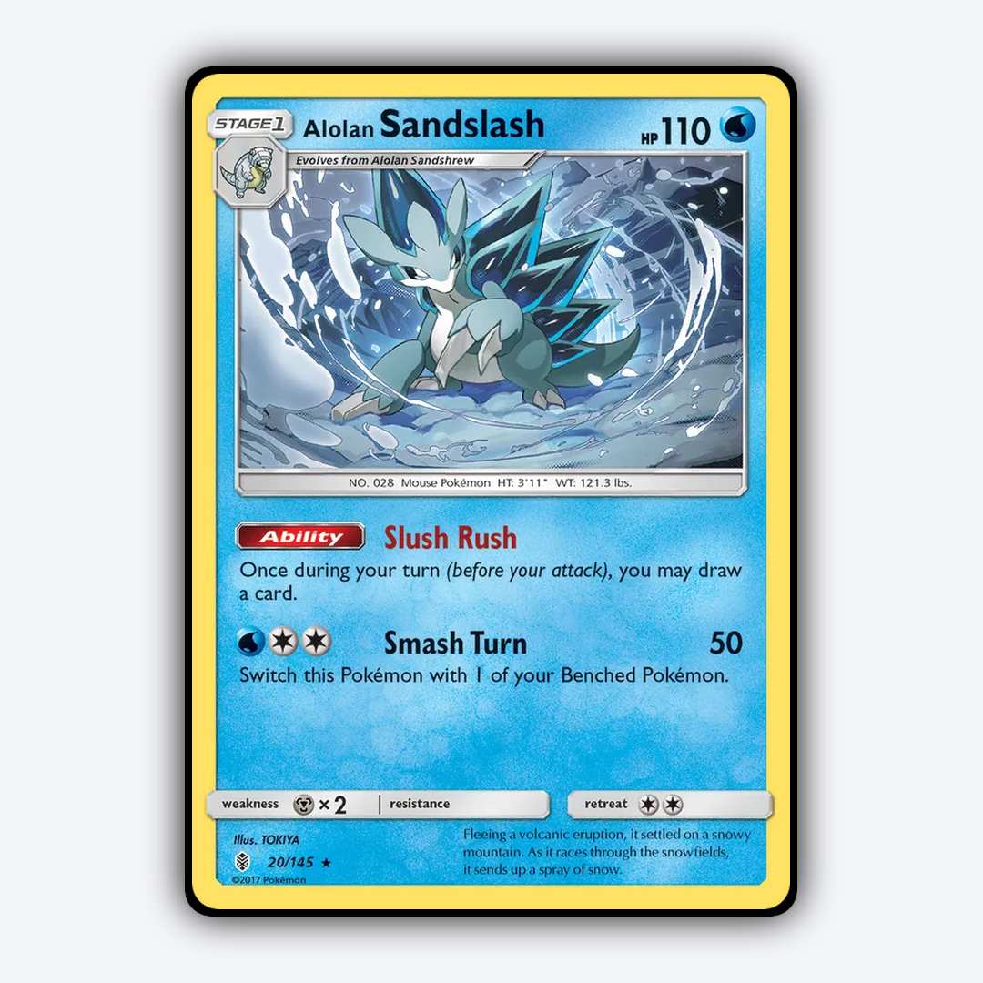 Alolan Sandslash 020/145 - Guardians Rising Set - Card Rug