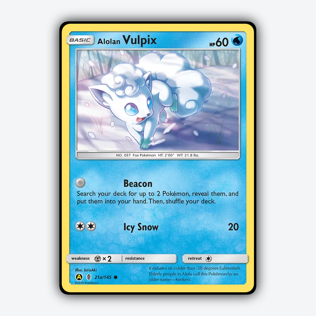 Alolan Vulpix 021a/145 - Guardians Rising Set - Card Rug