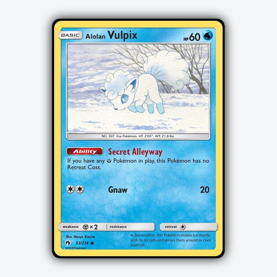 Alolan Vulpix 053/214 - Lost Thunder Set - Card Rug