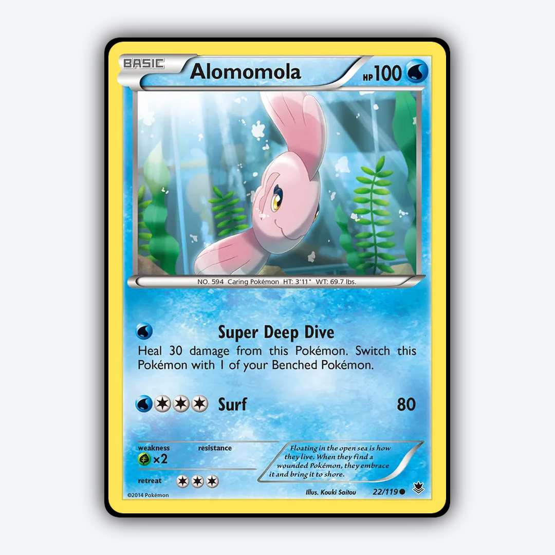 Alomomola 022/119 - Phantom Forces Set - Card Rug