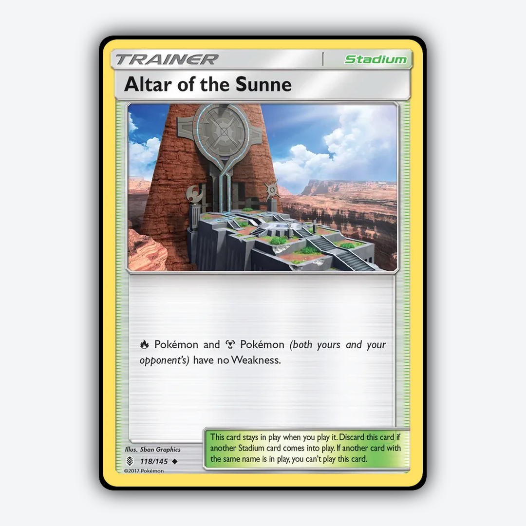 Altar of the Sunne 118/145 - Guardians Rising Set - Card Rug