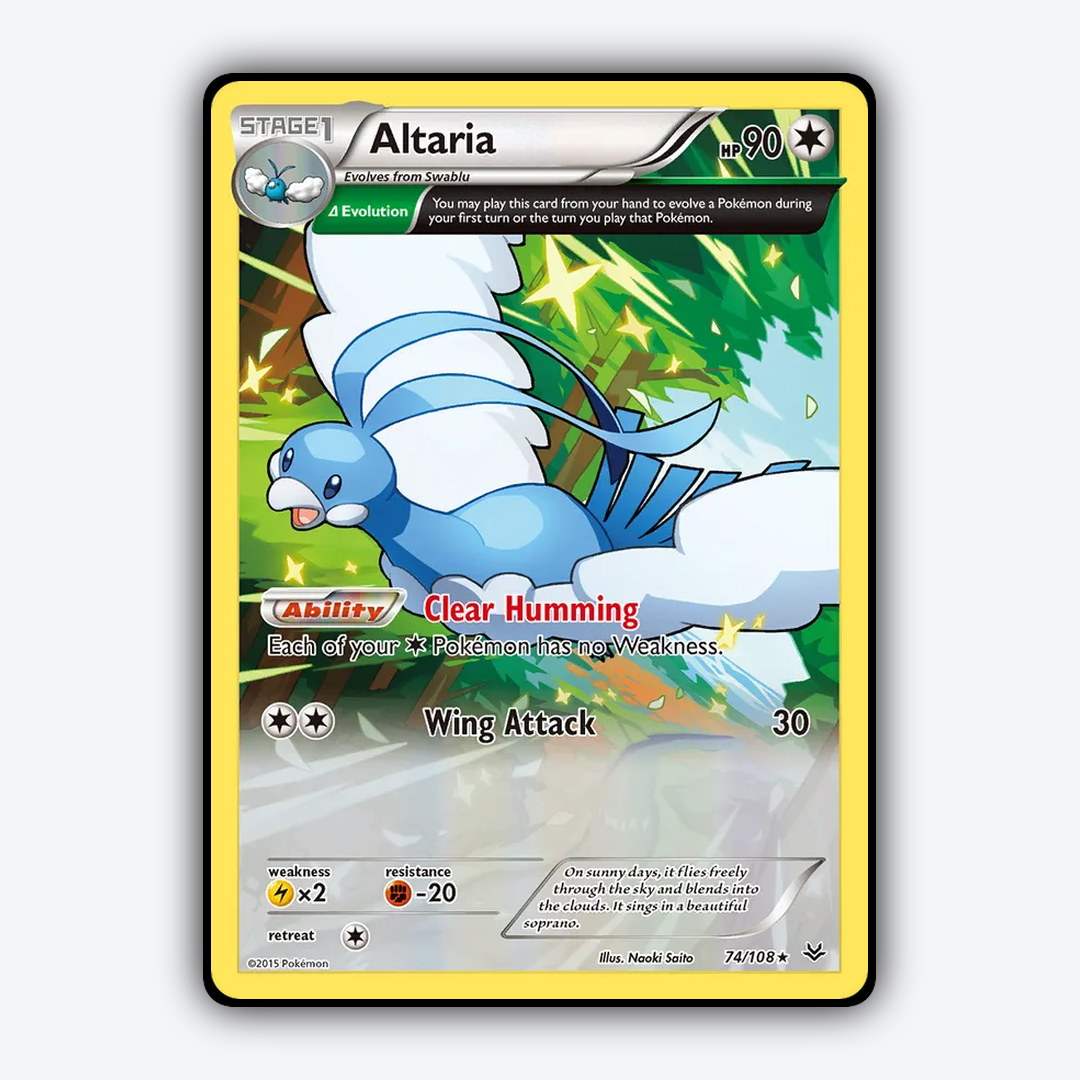 Altaria 074/108 - Roaring Skies Set - Card Rug
