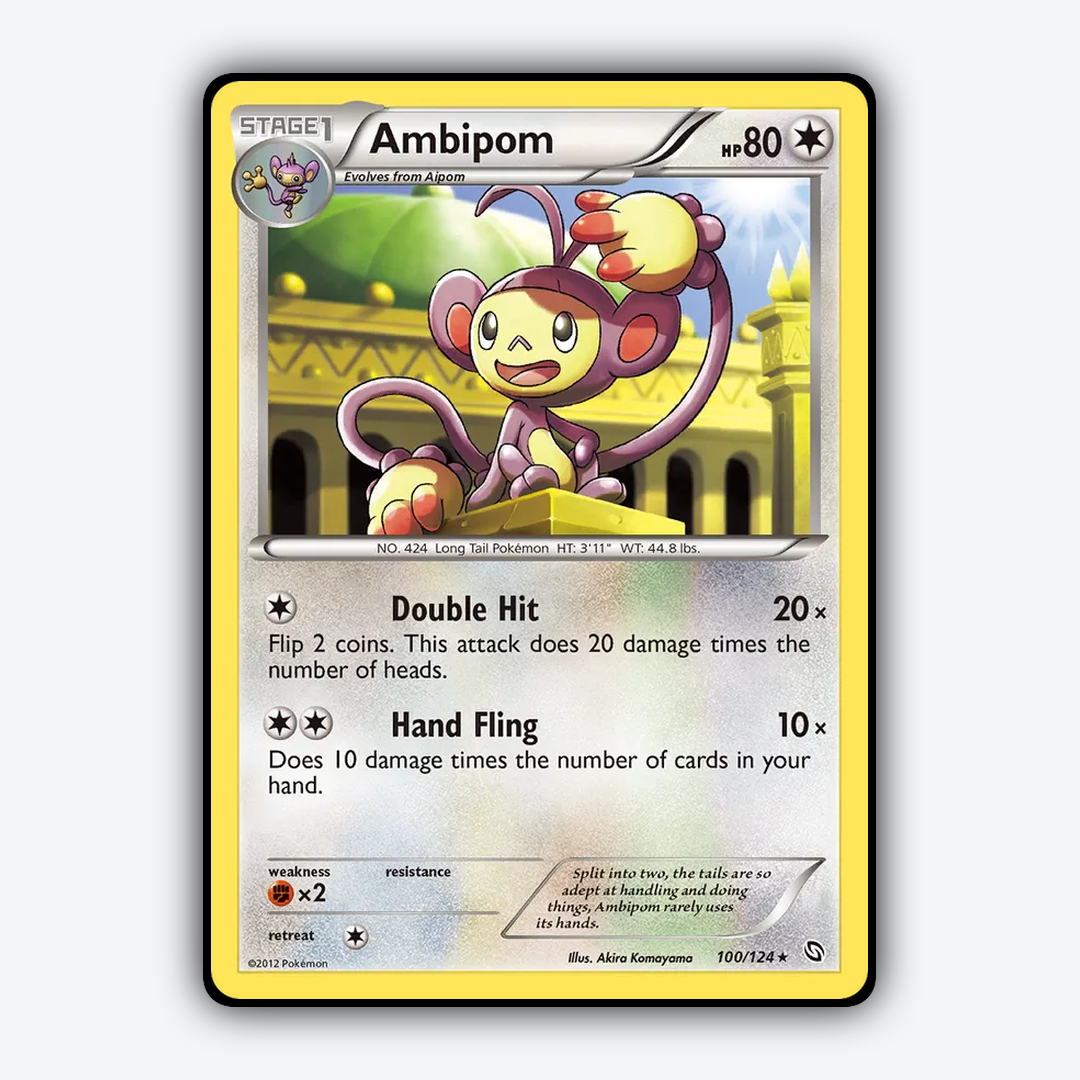 Ambipom 100/124 - Dragons Exalted Set - Card Rug