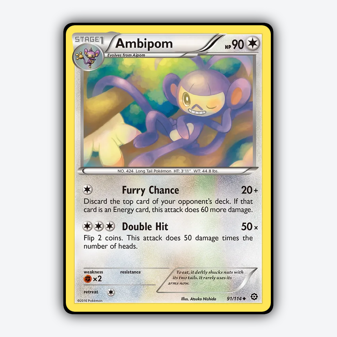Ambipom 091/114 - Steam Siege Set - Card Rug