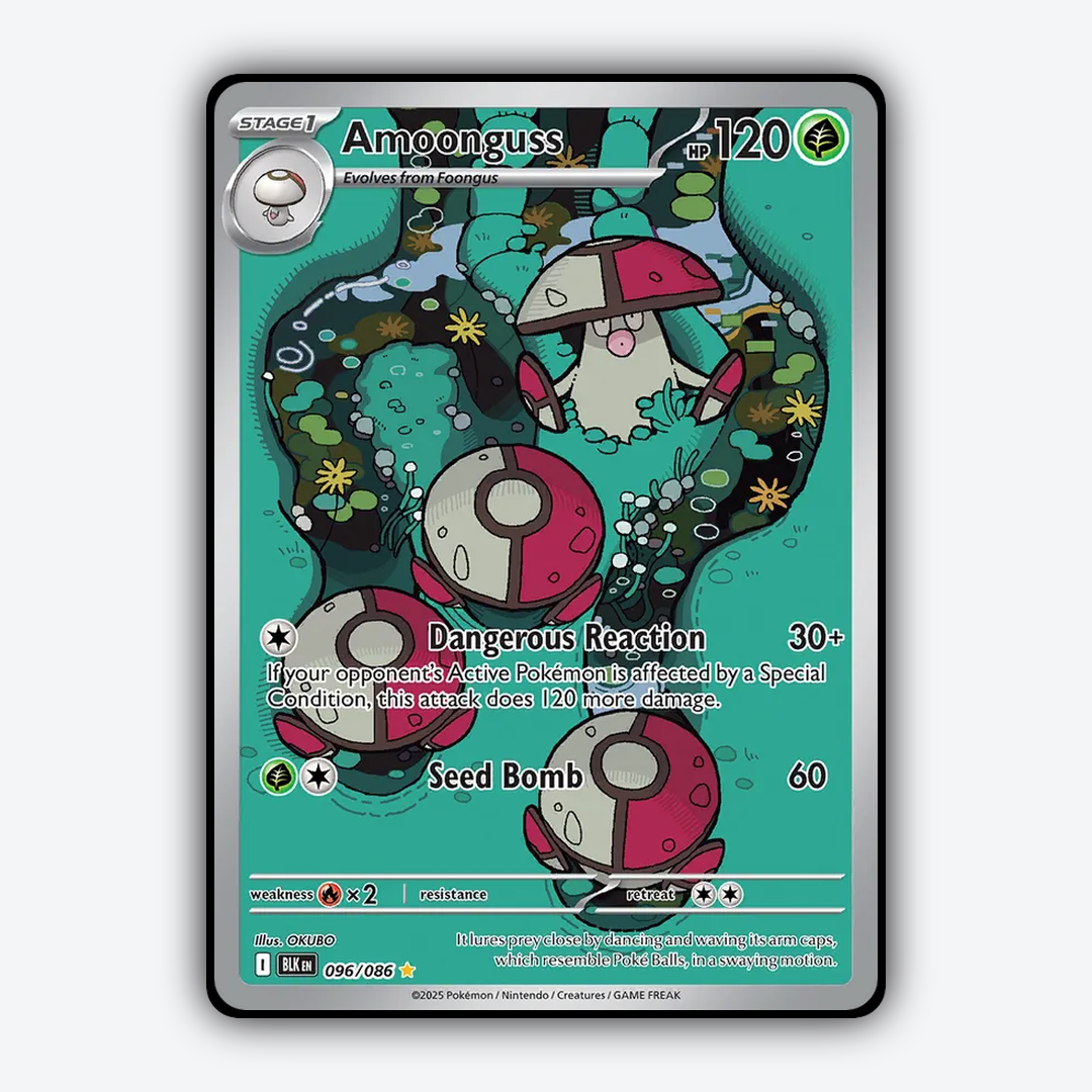 Amoonguss #96 - Black Bolt Set - Card Rug