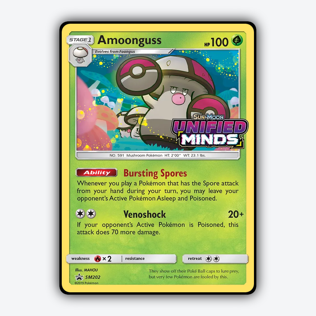 Amoonguss #202 - SM Black Star Promos Set - Card Rug