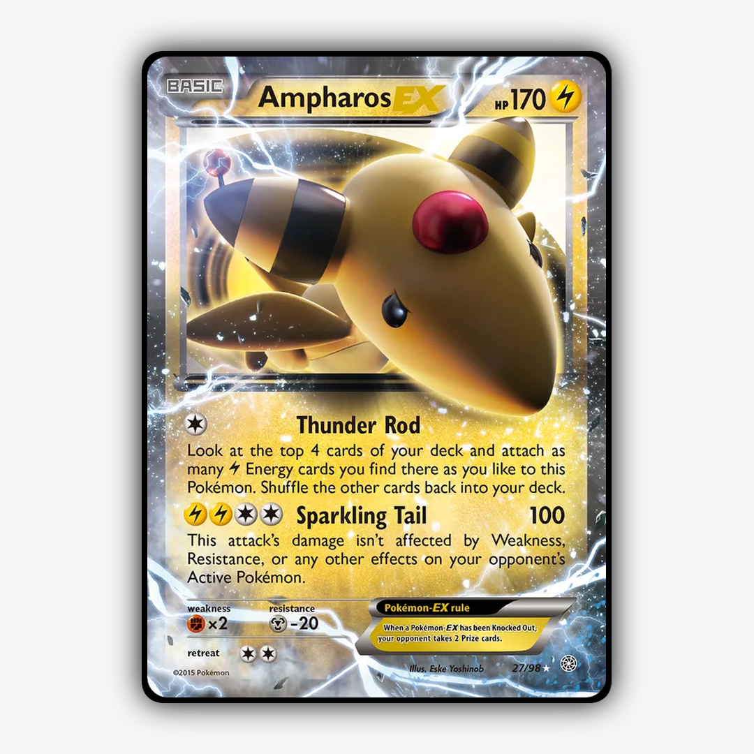 Ampharos-EX 027/98 - Ancient Origins Set - Card Rug