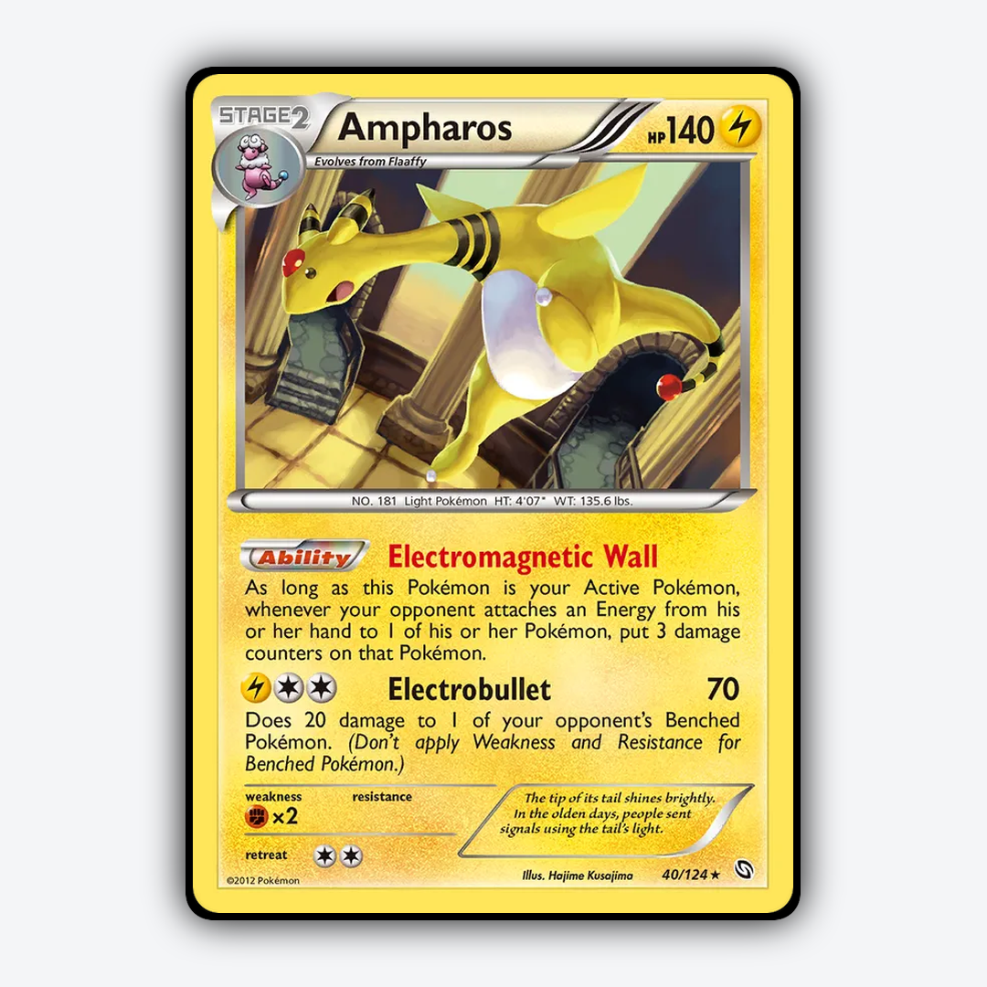 Ampharos 040/124 - Dragons Exalted Set - Card Rug