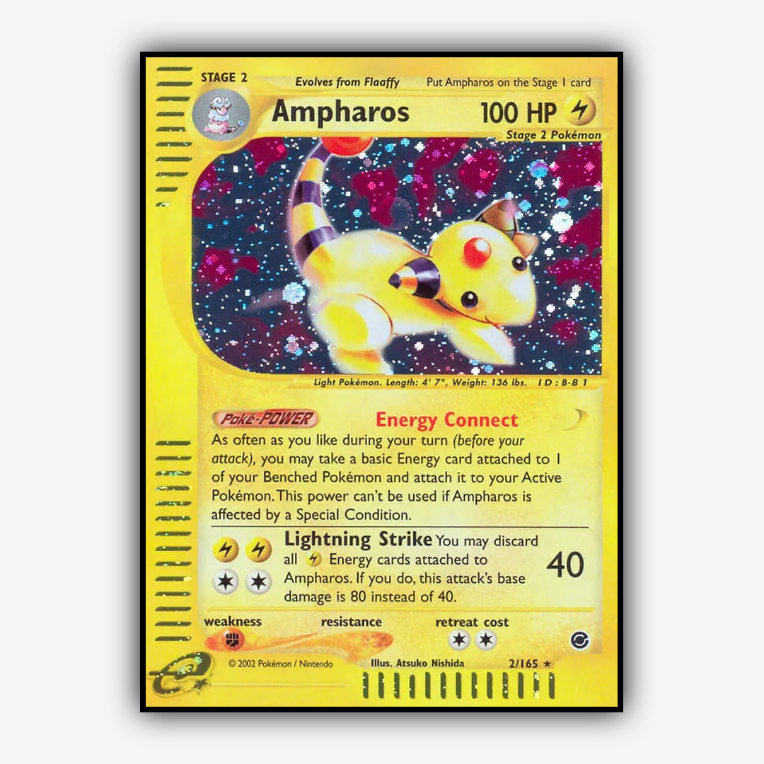 Ampharos 002/165 - Expedition Base Set - Card Rug