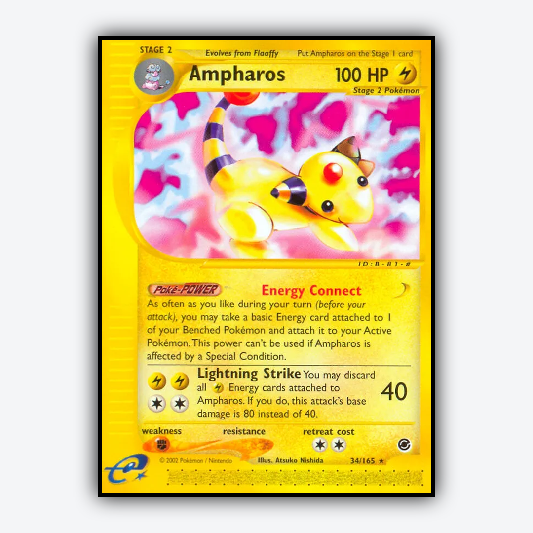 Ampharos 034/165 - Expedition Base Set - Card Rug