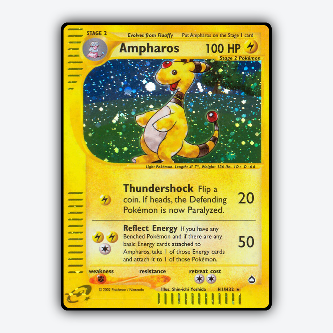 Ampharos H001/147 - H001/147 Aquapolis Set - Card Rug
