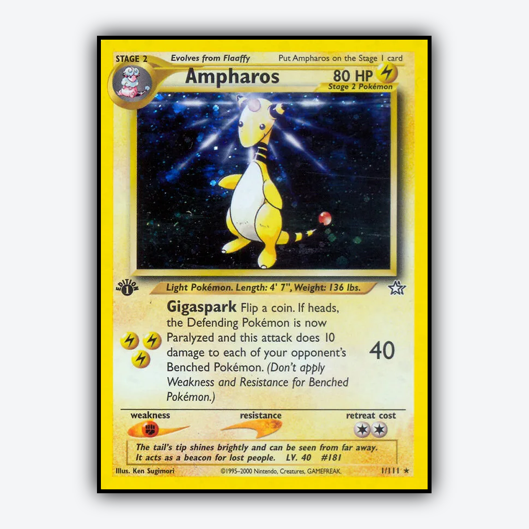 Ampharos 001/111 - Neo Genesis Set - Card Rug