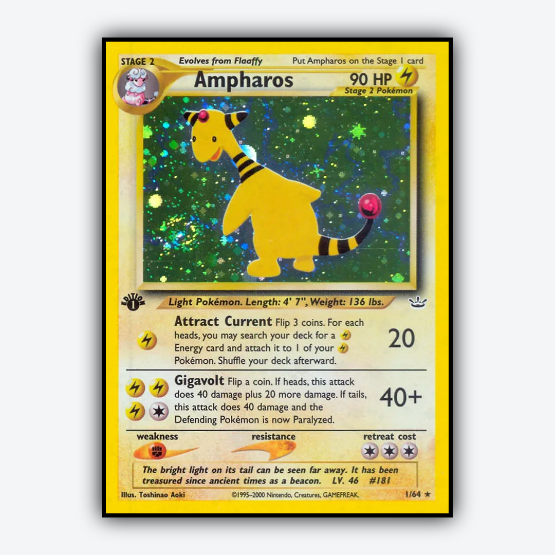 Ampharos 001/64 - Neo Revelation Set - Card Rug