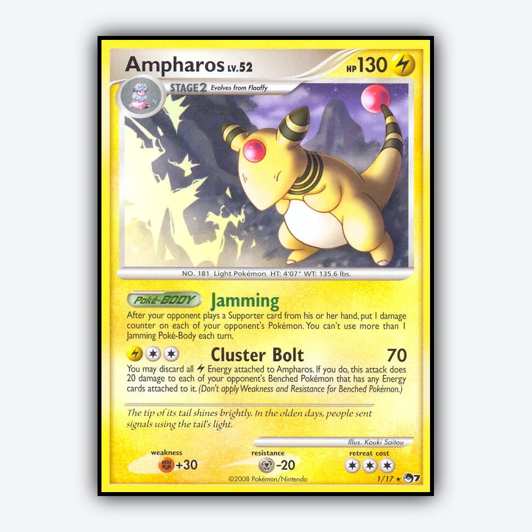 Ampharos 001/17 - POP Series 7 Set - Card Rug