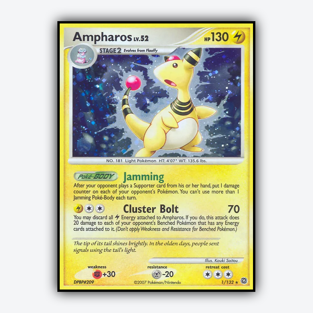 Ampharos 001/132 - Secret Wonders Set - Card Rug