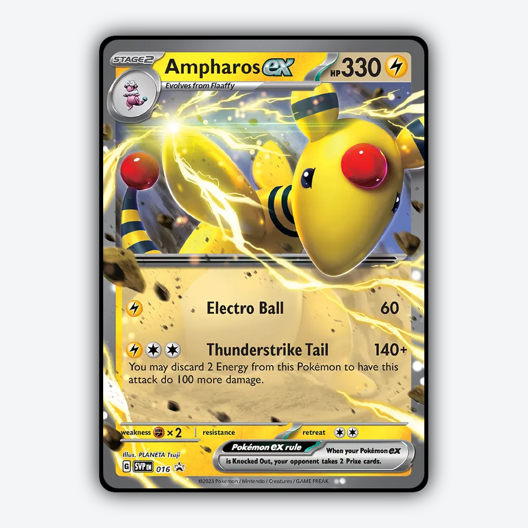 Ampharos ex #16 - Scarlet & Violet Black Star Promos Set - Card Rug