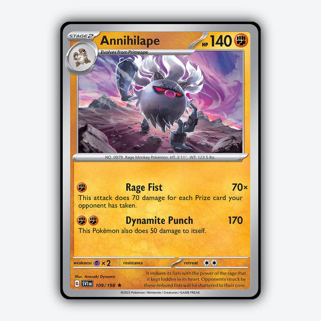 Annihilape 109/198 - Scarlet & Violet Set - Card Rug