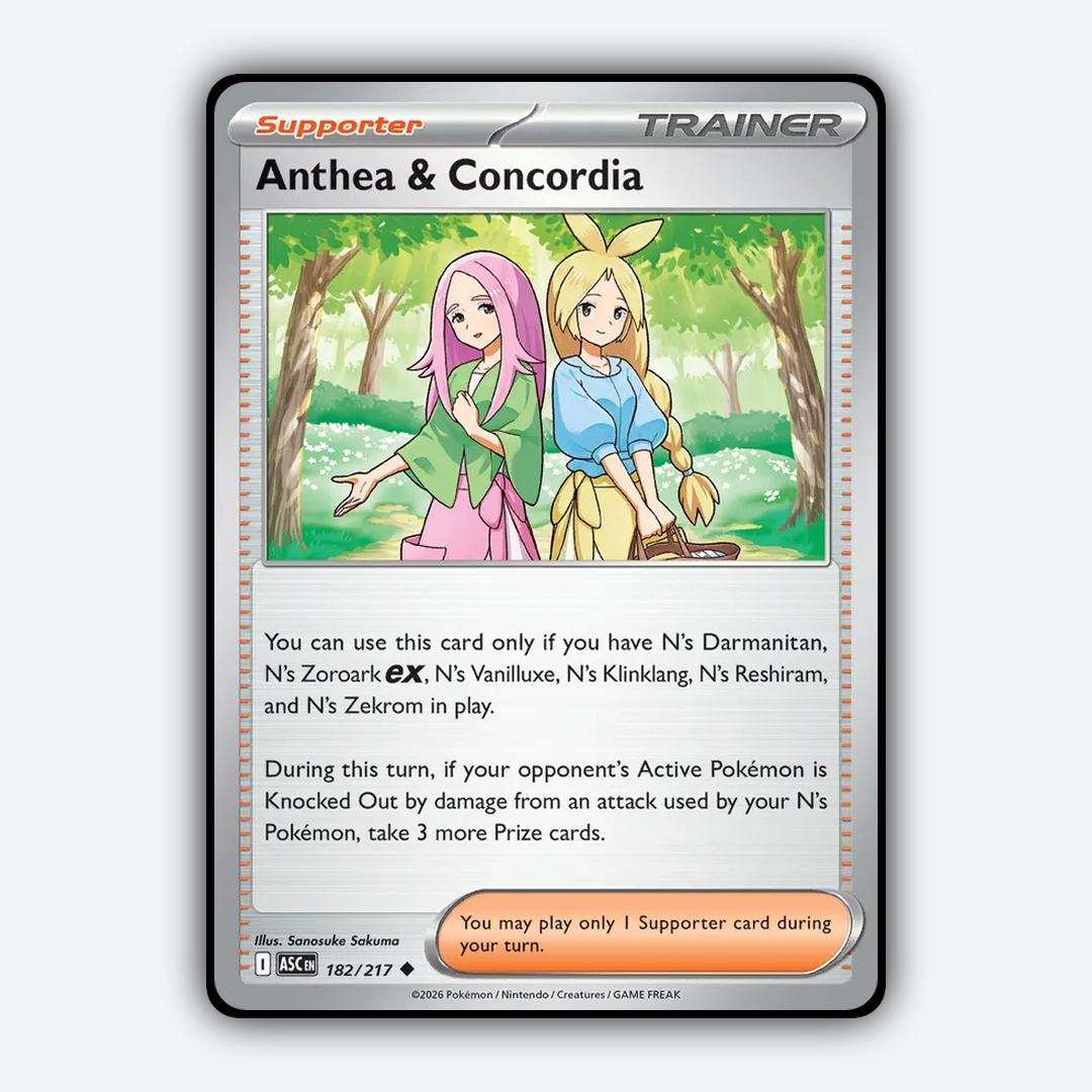 Anthea & Concordia 182/217 - Ascended Heroes Set - Card Rug