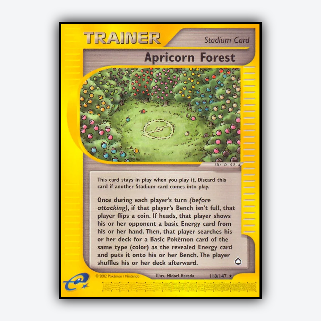 Apricorn Forest 118/147 - Aquapolis Set - Card Rug