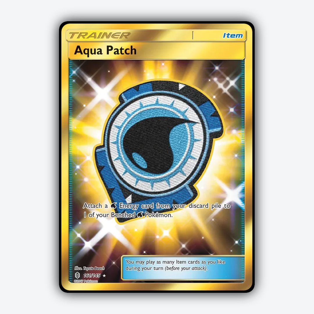 Aqua Patch 161/145 - Guardians Rising Set - Card Rug